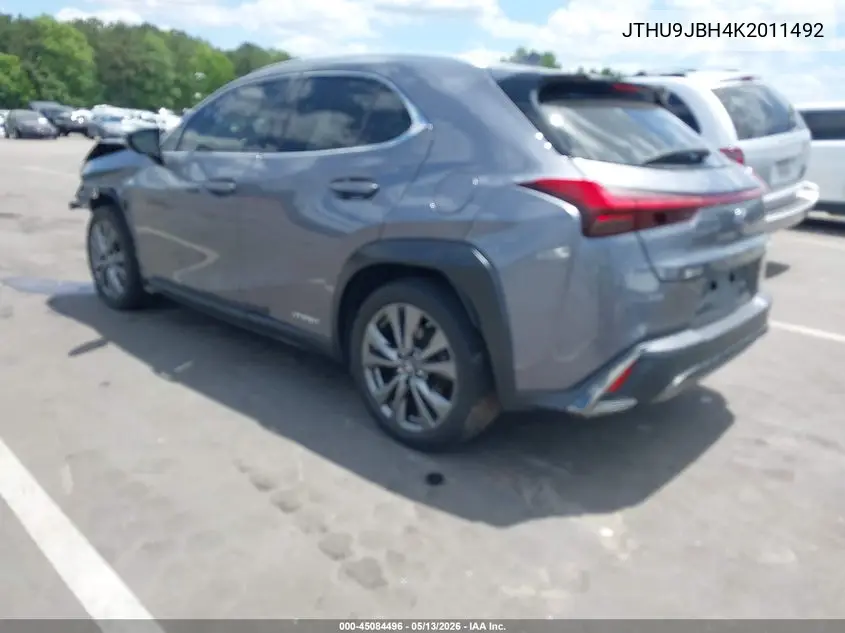 2019 Lexus Ux 250H F Sport VIN: JTHU9JBH4K2011492 Lot: 45084496