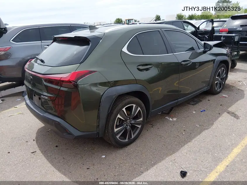 2019 Lexus Ux 200 VIN: JTHY3JBH1K2005328 Lot: 45209404