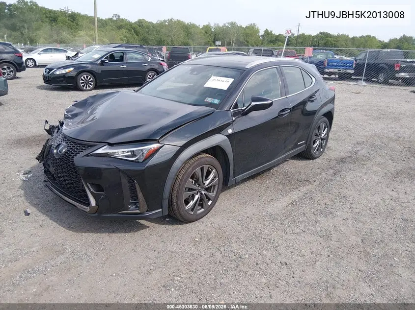 2019 Lexus Ux 250H F Sport VIN: JTHU9JBH5K2013008 Lot: 45303630