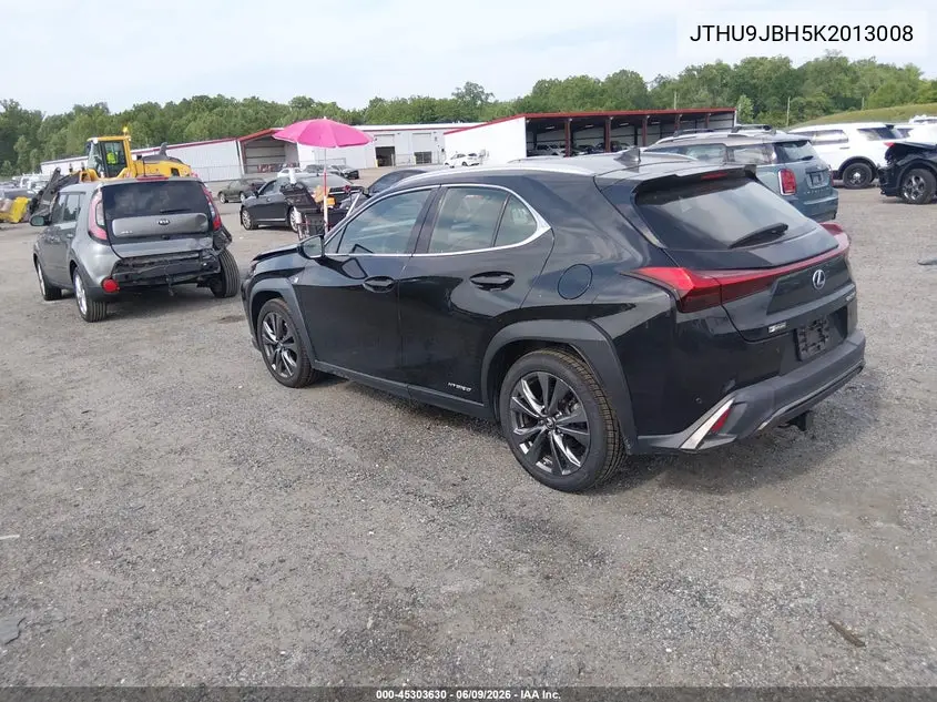 2019 Lexus Ux 250H F Sport VIN: JTHU9JBH5K2013008 Lot: 45303630