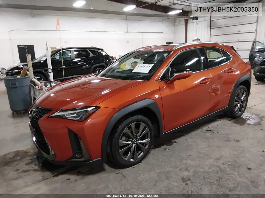 2019 Lexus Ux 200 F Sport VIN: JTHY3JBH5K2005350 Lot: 45381753