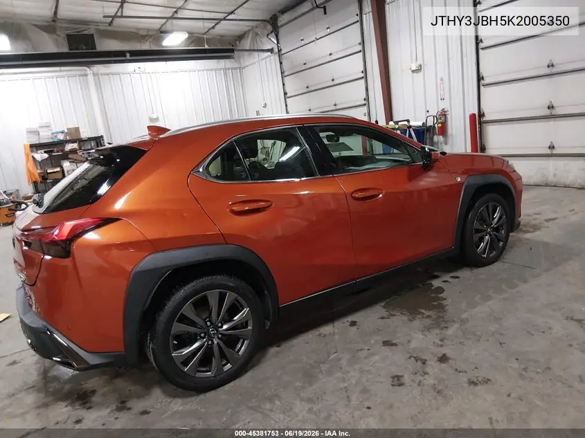 2019 Lexus Ux 200 F Sport VIN: JTHY3JBH5K2005350 Lot: 45381753