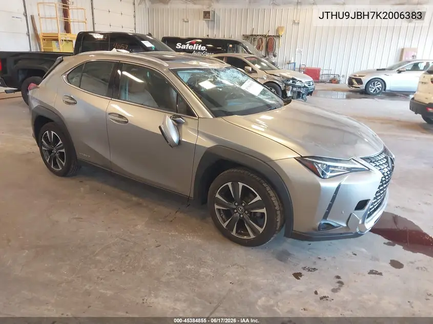 2019 Lexus Ux 250H VIN: JTHU9JBH7K2006383 Lot: 45384855