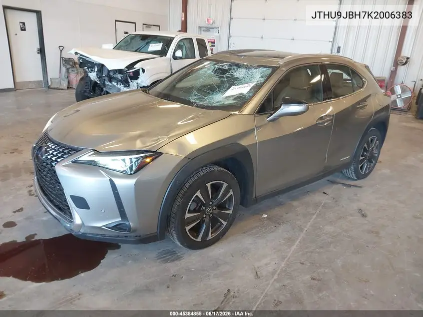 2019 Lexus Ux 250H VIN: JTHU9JBH7K2006383 Lot: 45384855