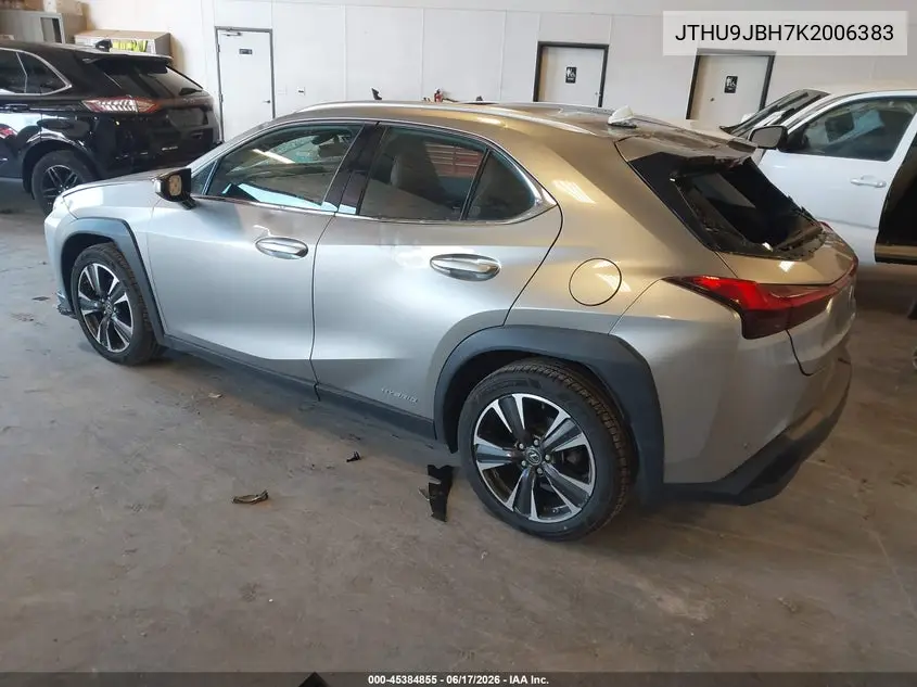 2019 Lexus Ux 250H VIN: JTHU9JBH7K2006383 Lot: 45384855