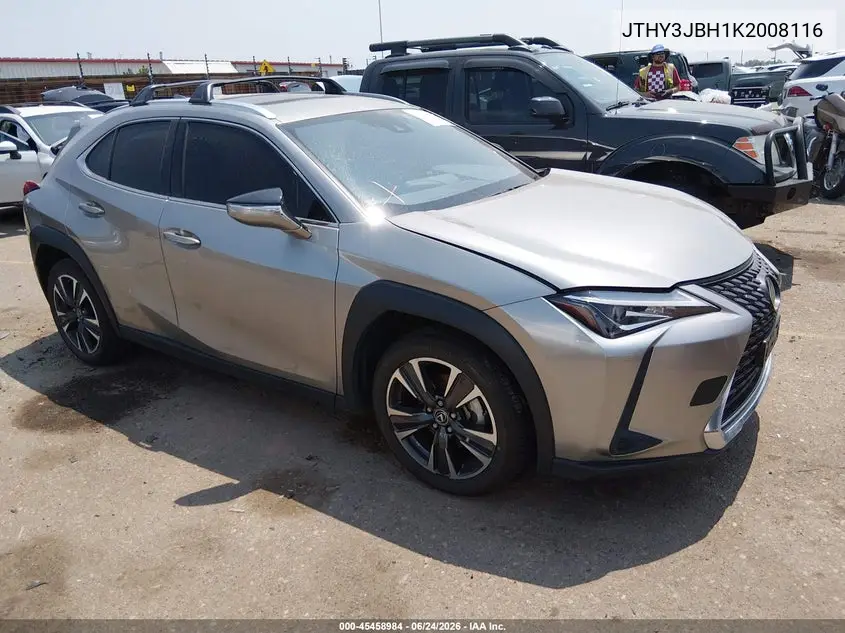2019 Lexus Ux 200 VIN: JTHY3JBH1K2008116 Lot: 45458984