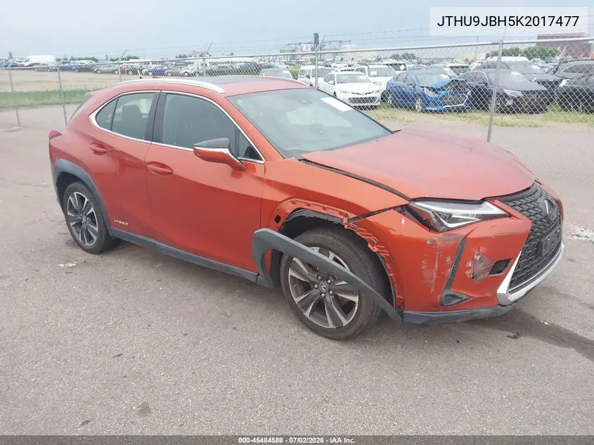 2019 Lexus Ux 250H VIN: JTHU9JBH5K2017477 Lot: 45484588