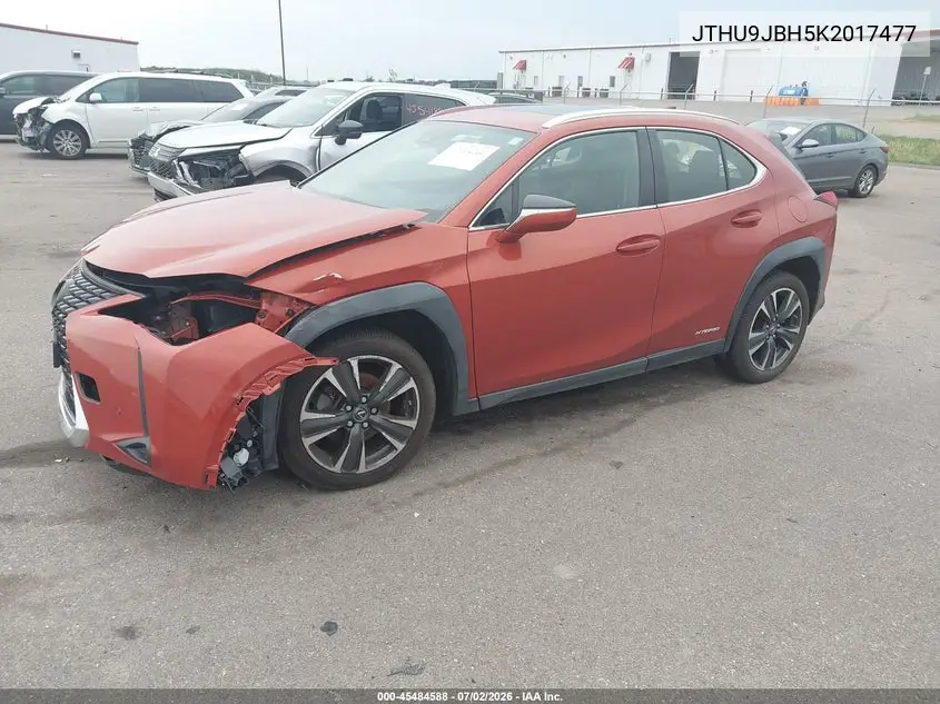 2019 Lexus Ux 250H VIN: JTHU9JBH5K2017477 Lot: 45484588