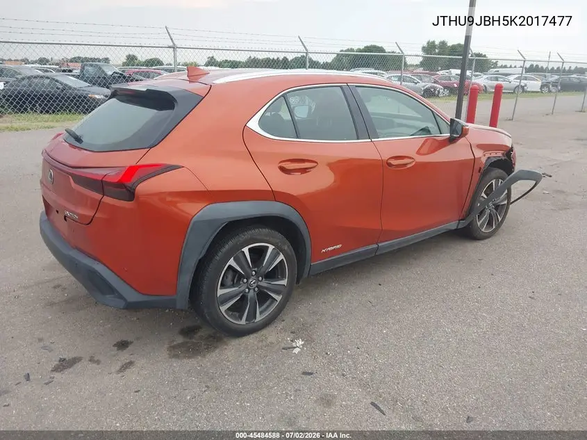 2019 Lexus Ux 250H VIN: JTHU9JBH5K2017477 Lot: 45484588
