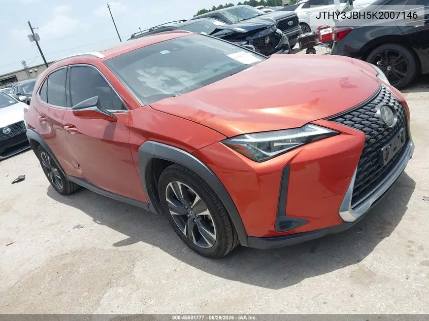 2019 Lexus Ux 200 VIN: JTHY3JBH5K2007146 Lot: 45501777