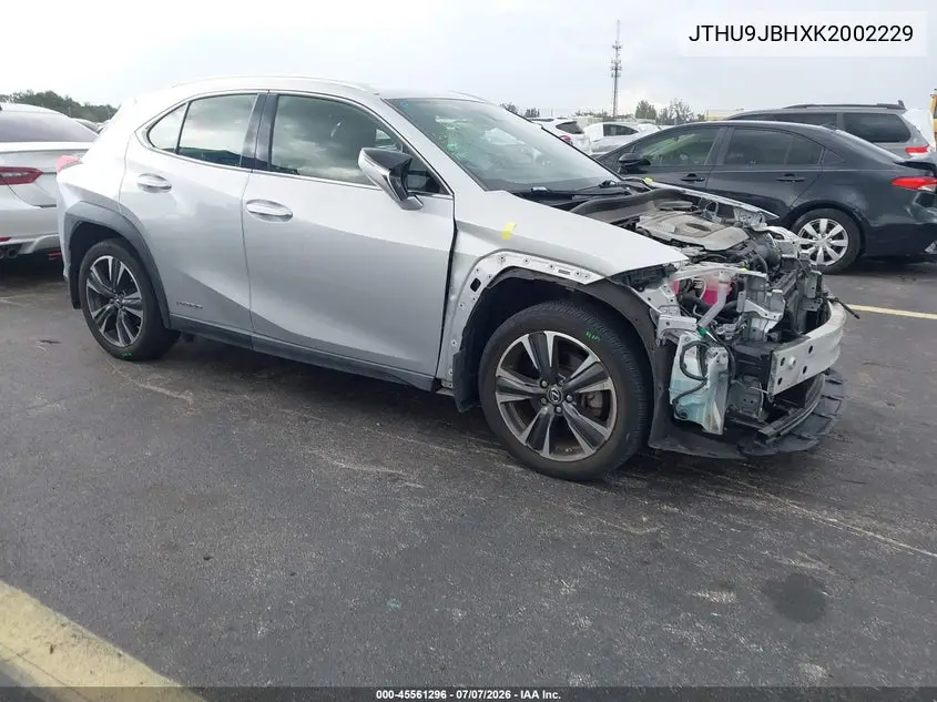 2019 Lexus Ux 250H VIN: JTHU9JBHXK2002229 Lot: 45561296