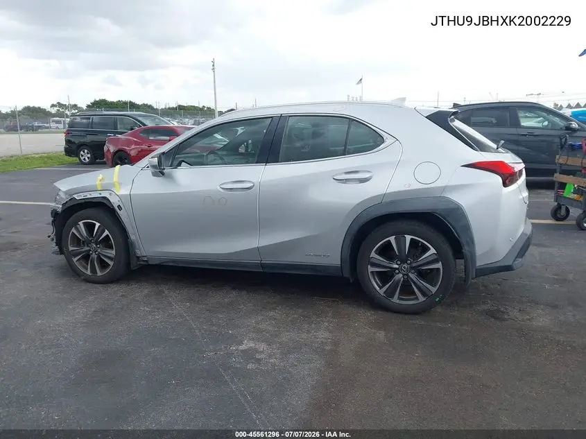 2019 Lexus Ux 250H VIN: JTHU9JBHXK2002229 Lot: 45561296