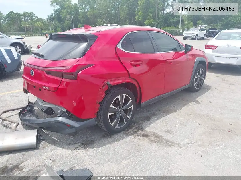 2019 Lexus Ux 200 VIN: JTHY3JBH4K2005453 Lot: 45625270