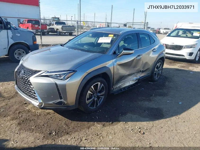 2020 Lexus Ux 250H VIN: JTHX9JBH7L2033971 Lot: 43942848
