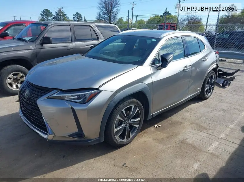 2020 Lexus Ux 250H VIN: JTHP9JBH1L2020360 Lot: 44640952