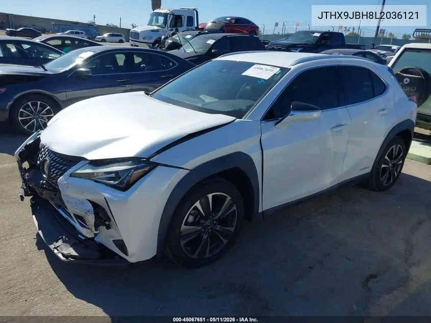 2020 Lexus Ux 250H VIN: JTHX9JBH8L2036121 Lot: 45067651