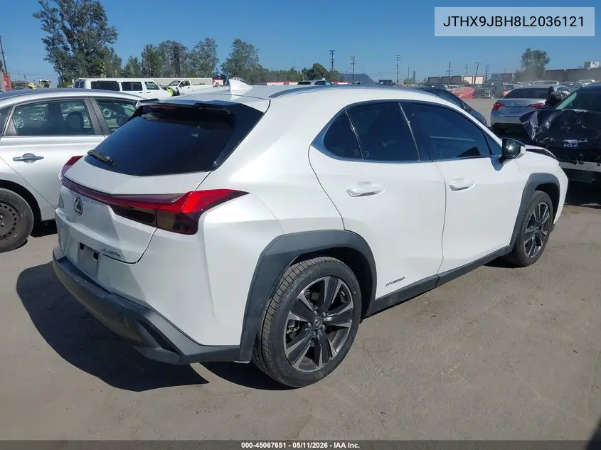 2020 Lexus Ux 250H VIN: JTHX9JBH8L2036121 Lot: 45067651