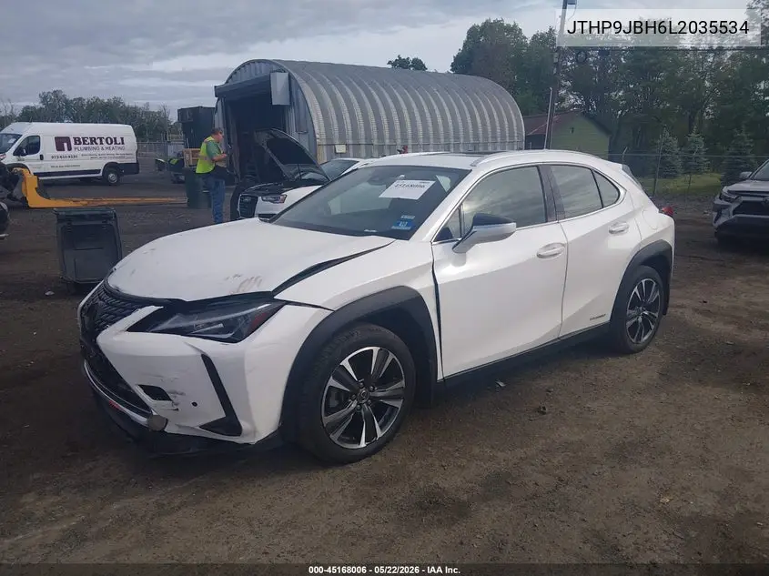2020 Lexus Ux 250H VIN: JTHP9JBH6L2035534 Lot: 45168006
