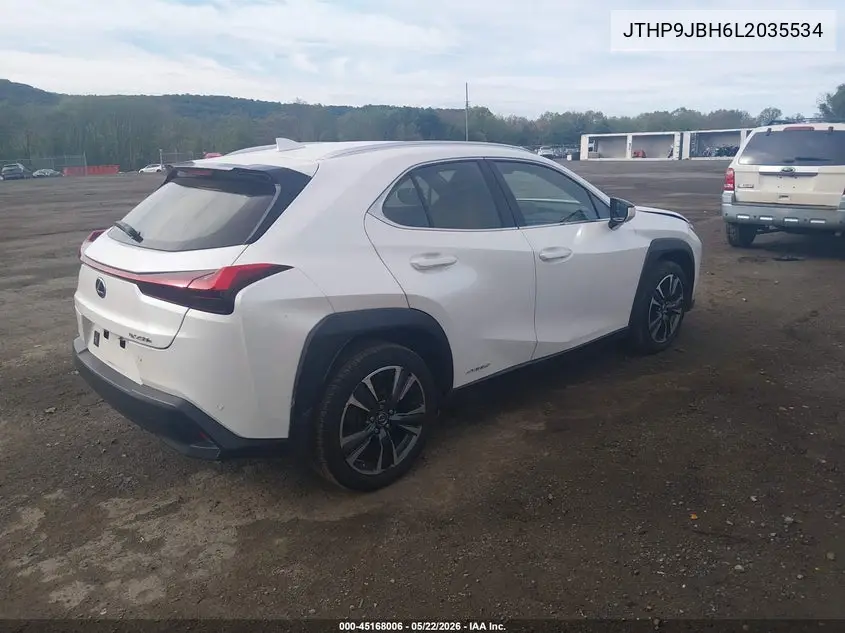 2020 Lexus Ux 250H VIN: JTHP9JBH6L2035534 Lot: 45168006