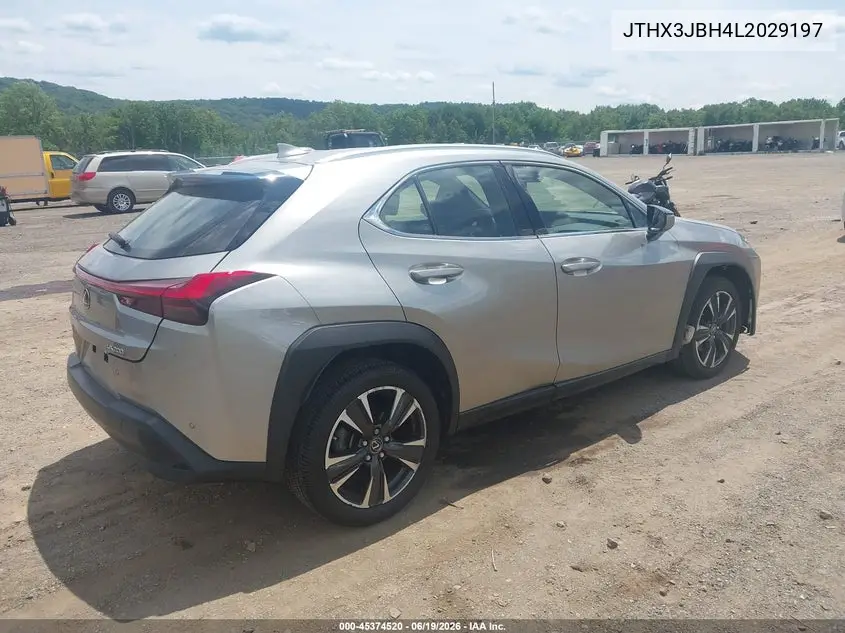 2020 Lexus Ux 200 VIN: JTHX3JBH4L2029197 Lot: 45374520