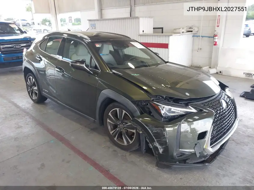 2020 Lexus Ux 250H VIN: JTHP9JBHXL2027551 Lot: 45578139