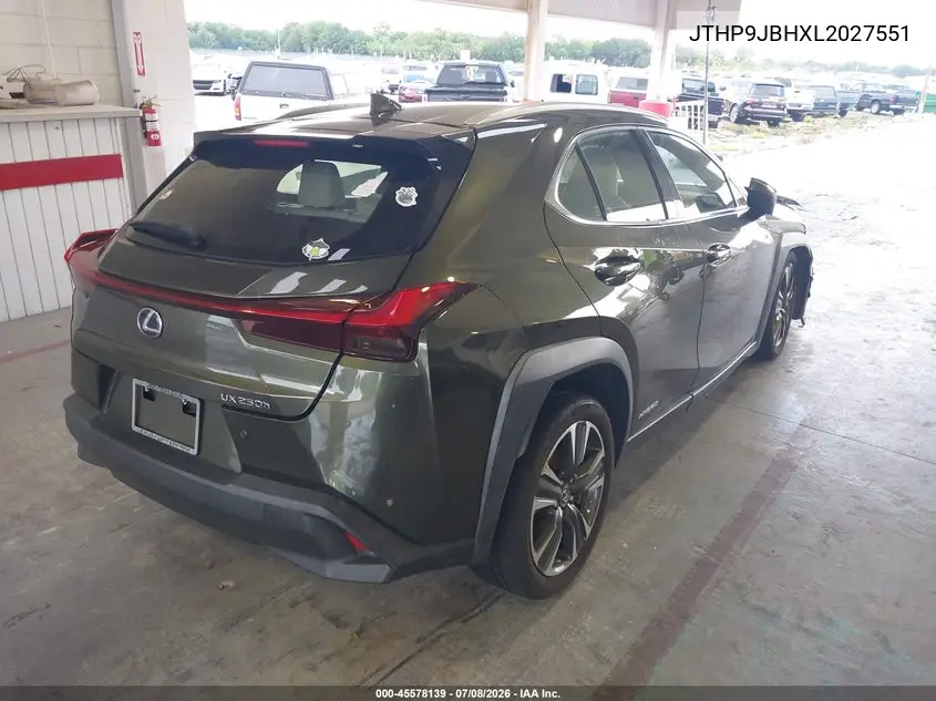 2020 Lexus Ux 250H VIN: JTHP9JBHXL2027551 Lot: 45578139