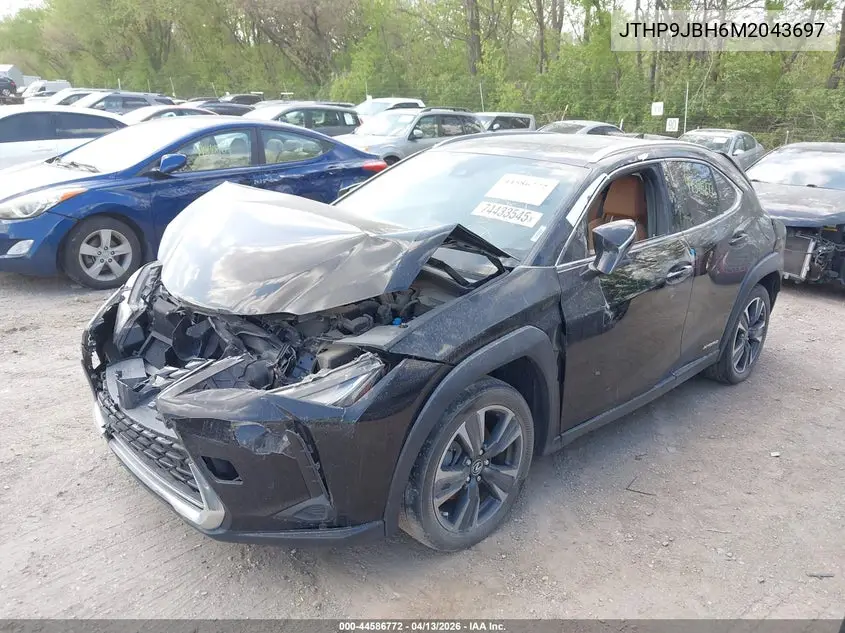 2021 Lexus Ux 250H VIN: JTHP9JBH6M2043697 Lot: 44586772