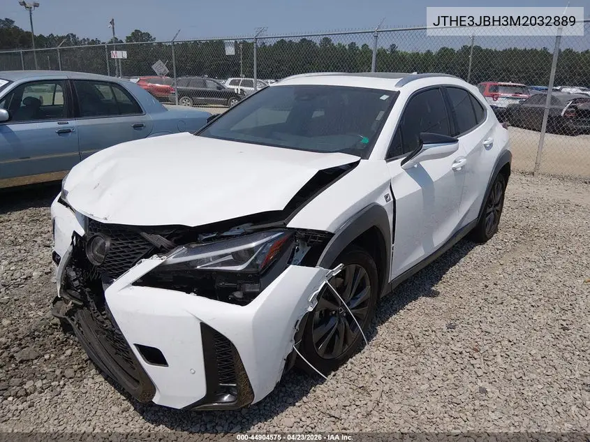 2021 Lexus Ux 200 F Sport VIN: JTHE3JBH3M2032889 Lot: 44904575