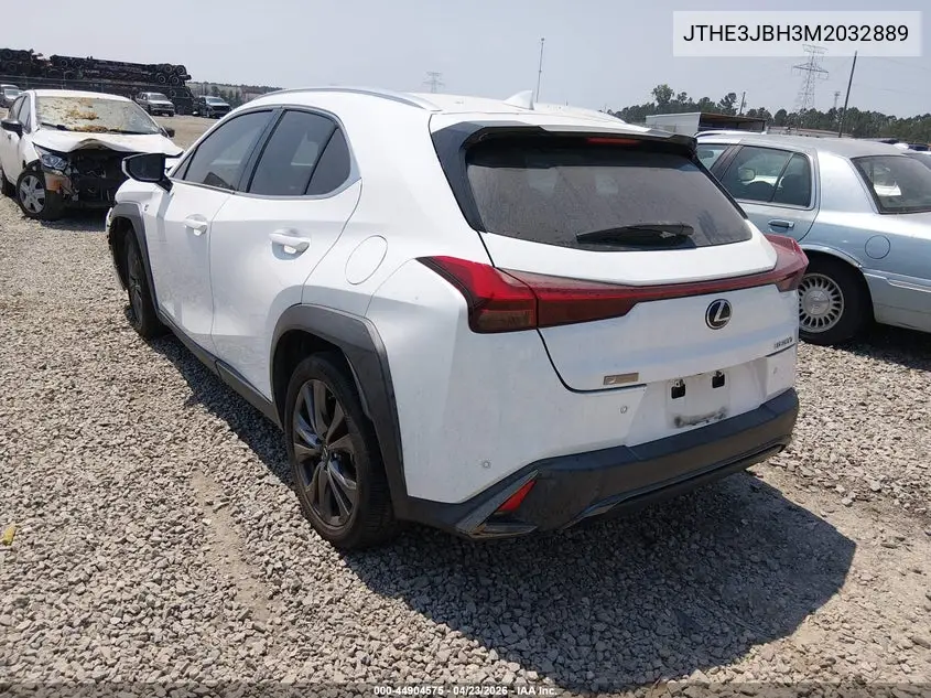 2021 Lexus Ux 200 F Sport VIN: JTHE3JBH3M2032889 Lot: 44904575