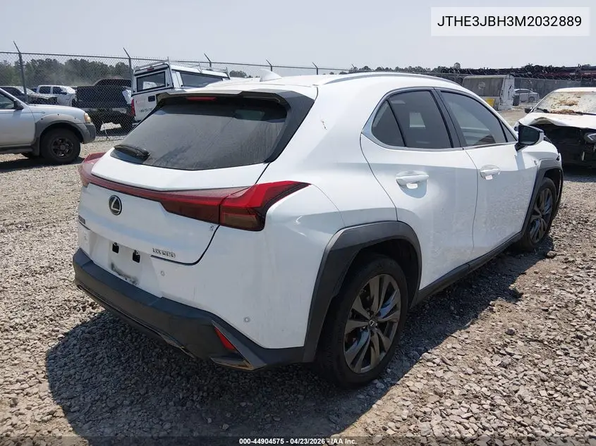 2021 Lexus Ux 200 F Sport VIN: JTHE3JBH3M2032889 Lot: 44904575