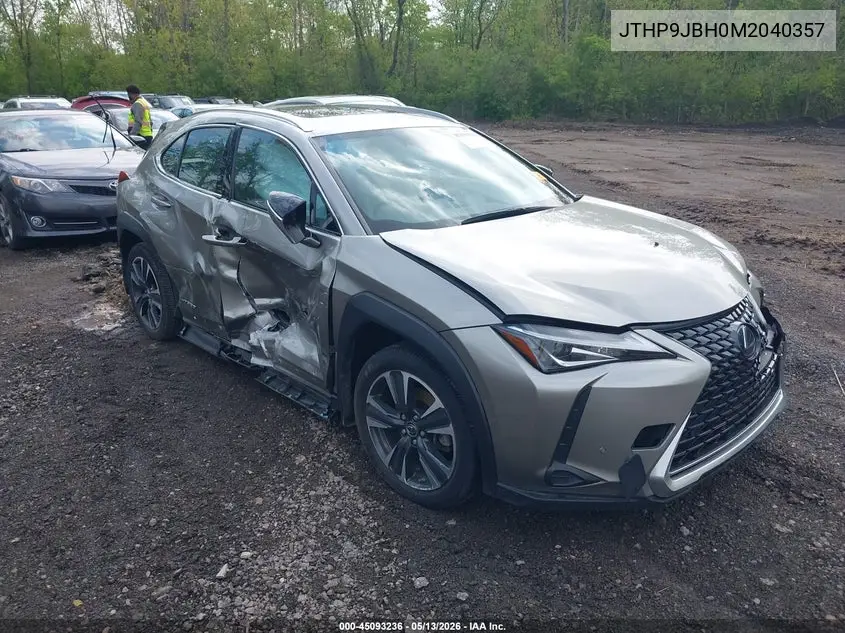 2021 Lexus Ux 250H VIN: JTHP9JBH0M2040357 Lot: 45093236