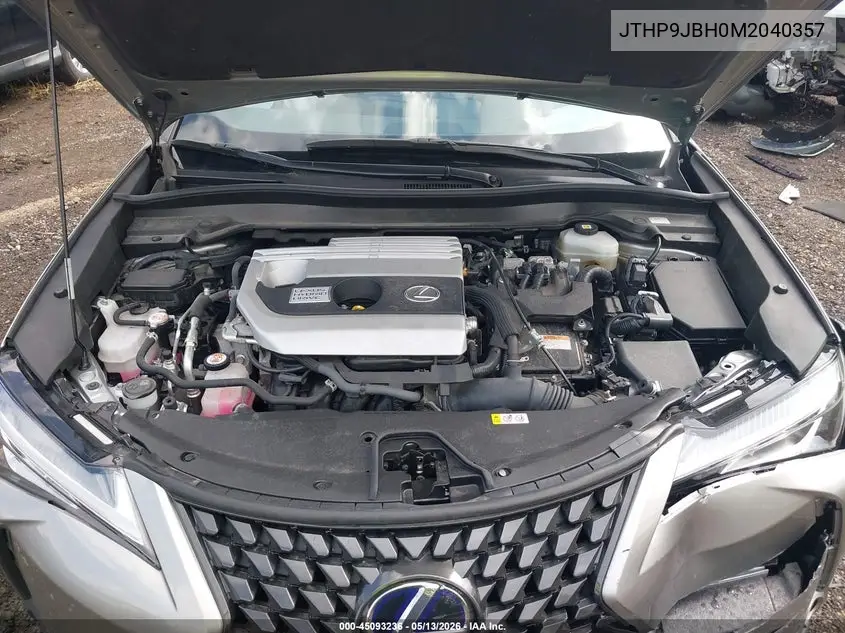 2021 Lexus Ux 250H VIN: JTHP9JBH0M2040357 Lot: 45093236