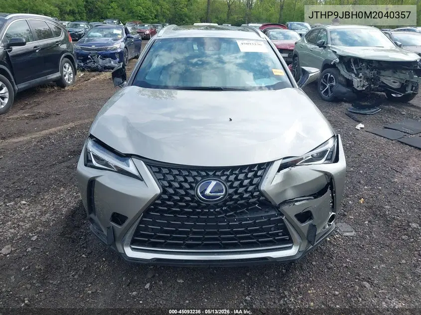2021 Lexus Ux 250H VIN: JTHP9JBH0M2040357 Lot: 45093236