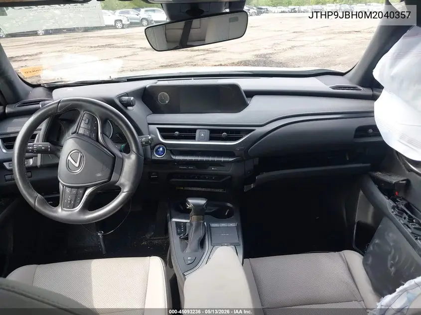2021 Lexus Ux 250H VIN: JTHP9JBH0M2040357 Lot: 45093236