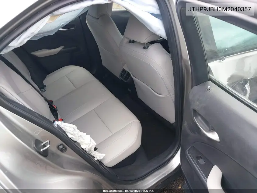 2021 Lexus Ux 250H VIN: JTHP9JBH0M2040357 Lot: 45093236