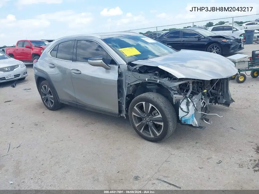 2021 Lexus Ux 200 VIN: JTHP3JBH8M2043217 Lot: 45317691
