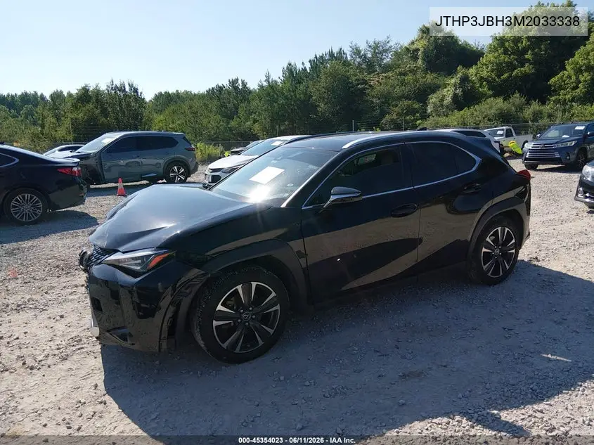 2021 Lexus Ux 200 VIN: JTHP3JBH3M2033338 Lot: 45354023