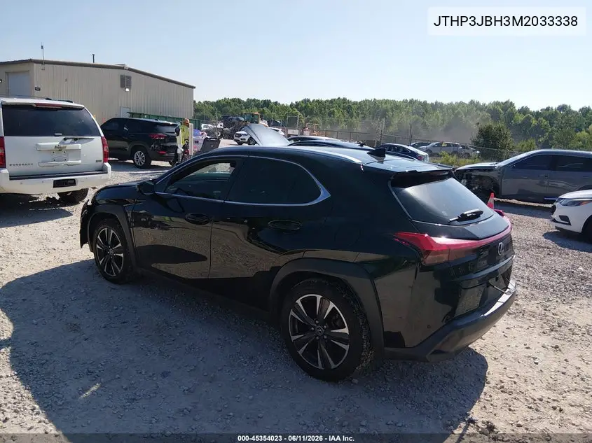 2021 Lexus Ux 200 VIN: JTHP3JBH3M2033338 Lot: 45354023