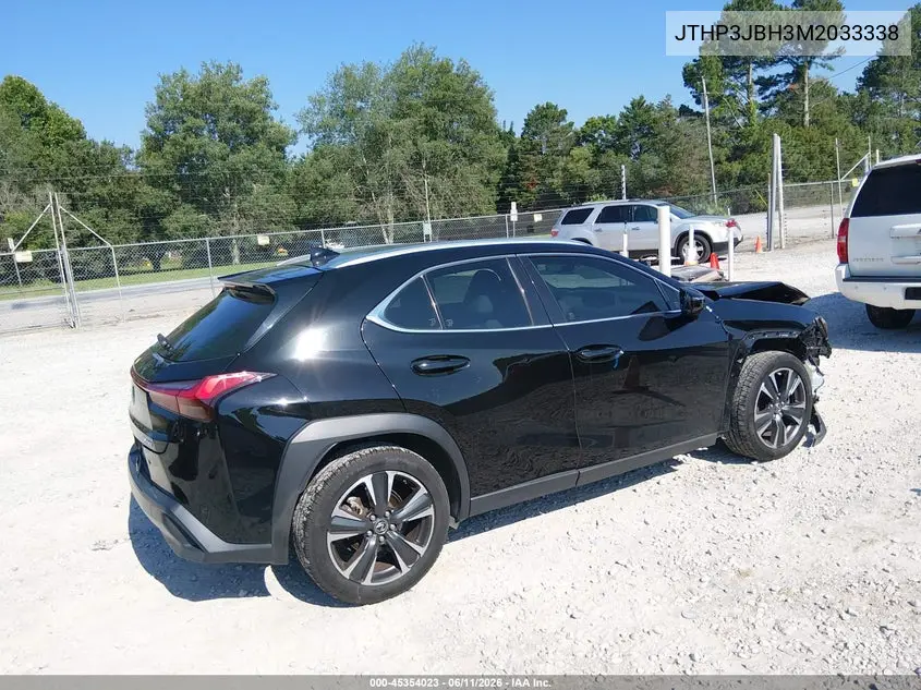 2021 Lexus Ux 200 VIN: JTHP3JBH3M2033338 Lot: 45354023