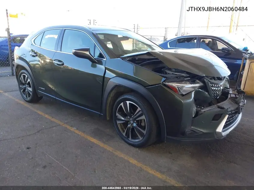 2022 Lexus Ux 250H VIN: JTHX9JBH6N2060484 Lot: 44643968