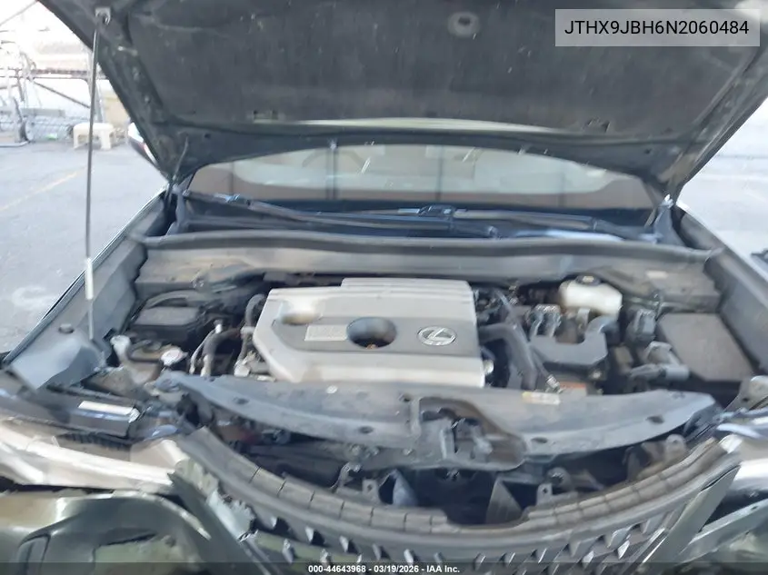 2022 Lexus Ux 250H VIN: JTHX9JBH6N2060484 Lot: 44643968