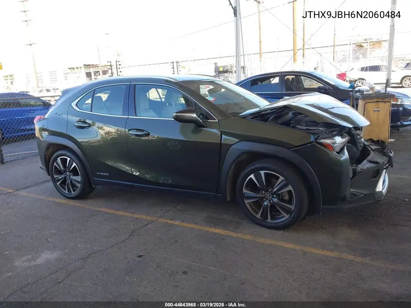 2022 Lexus Ux 250H VIN: JTHX9JBH6N2060484 Lot: 44643968