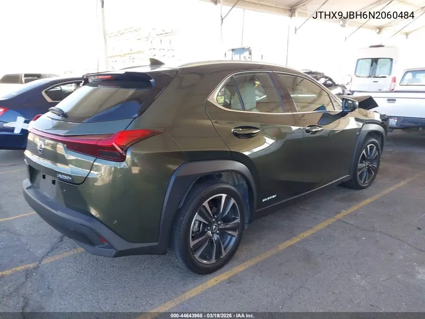 2022 Lexus Ux 250H VIN: JTHX9JBH6N2060484 Lot: 44643968