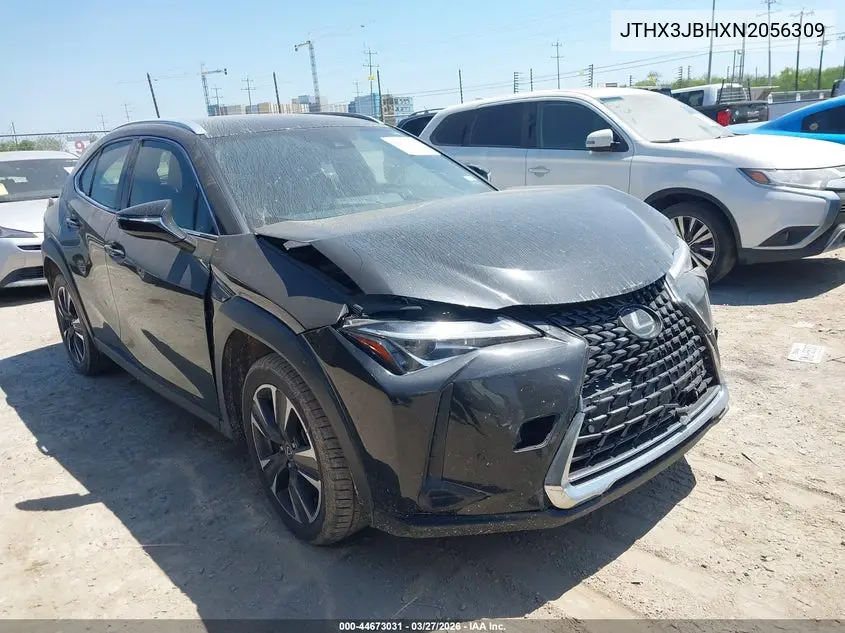 2022 Lexus Ux 200 Base/200 F Sport/200 Luxury VIN: JTHX3JBHXN2056309 Lot: 44673031