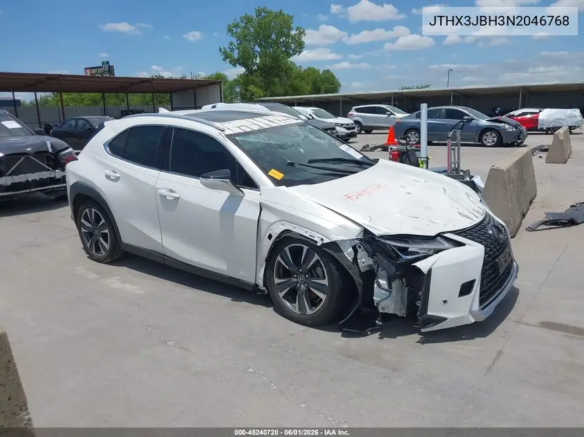 2022 Lexus Ux 200 VIN: JTHX3JBH3N2046768 Lot: 45240720