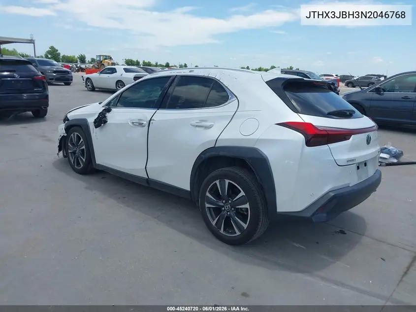 2022 Lexus Ux 200 VIN: JTHX3JBH3N2046768 Lot: 45240720