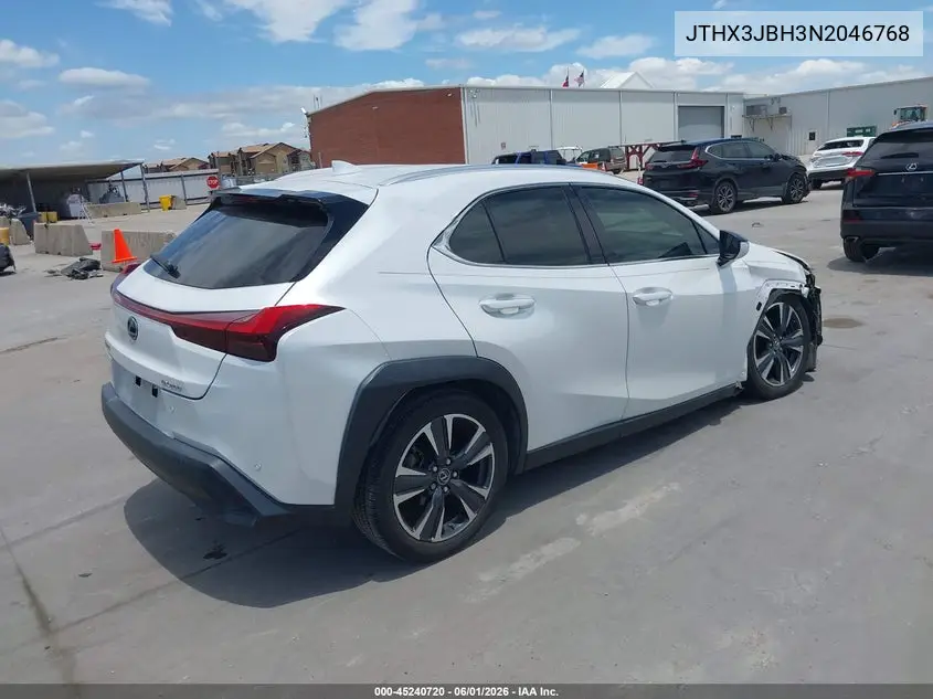 2022 Lexus Ux 200 VIN: JTHX3JBH3N2046768 Lot: 45240720