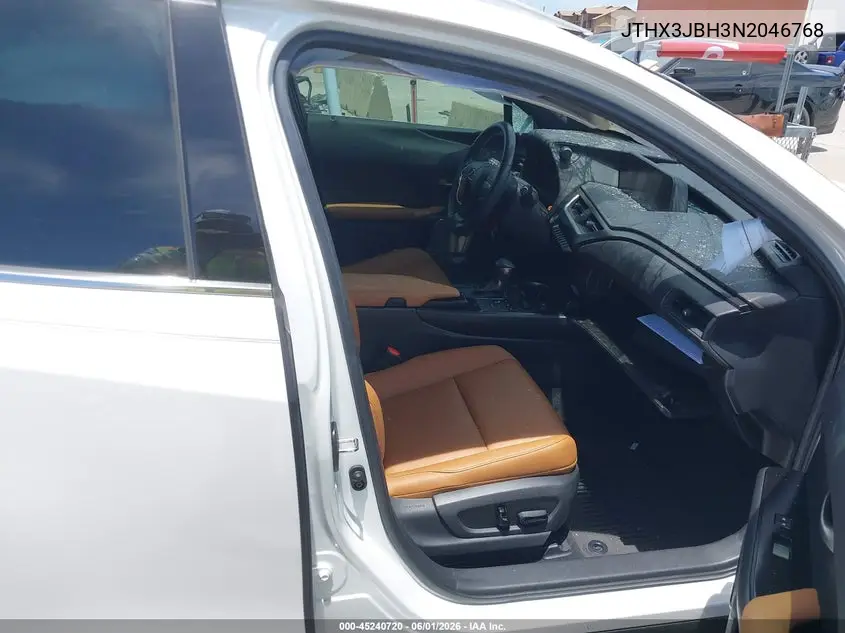 2022 Lexus Ux 200 VIN: JTHX3JBH3N2046768 Lot: 45240720