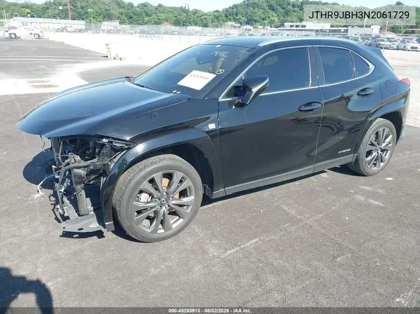 2022 Lexus Ux 250H F Sport VIN: JTHR9JBH3N2061729 Lot: 45265910