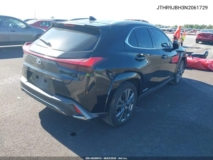 2022 Lexus Ux 250H F Sport VIN: JTHR9JBH3N2061729 Lot: 45265910